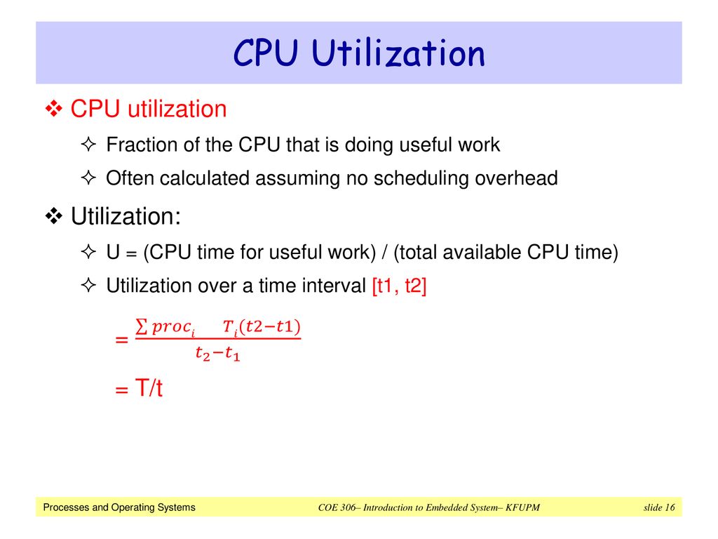 How to Calculate CPU Utilization Rate: