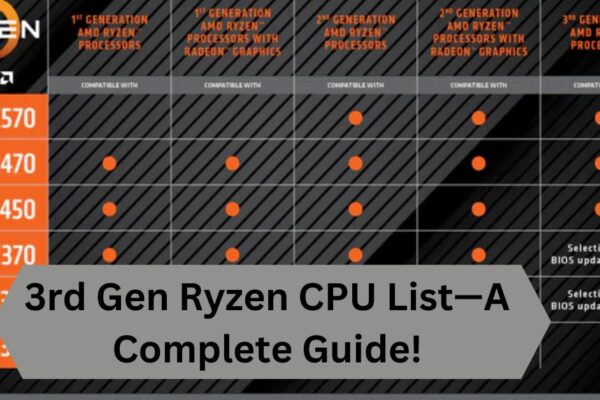 3rd Gen Ryzen CPU List—A Complete Guide!