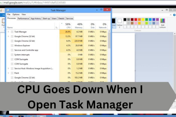 CPU Goes Down When I Open Task Manager—A Complete Guide!