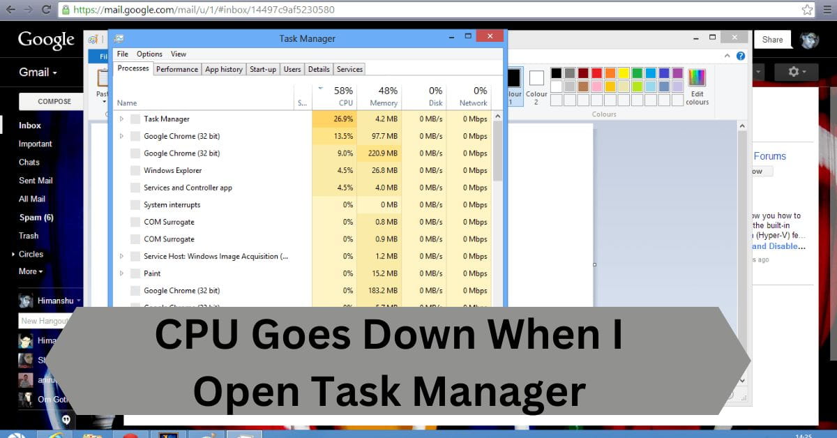 CPU Goes Down When I Open Task Manager—A Complete Guide!