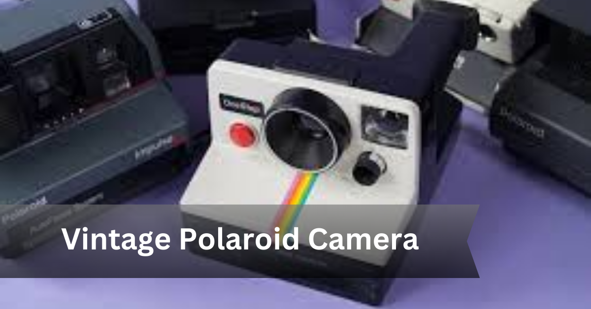 vintage Polaroid camera