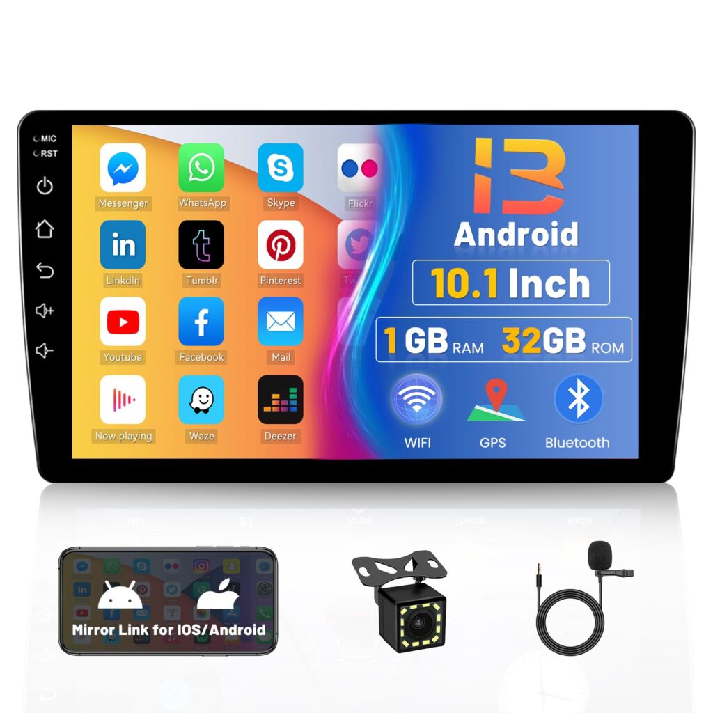 Hikity 10.1 inch Android Car Stereo